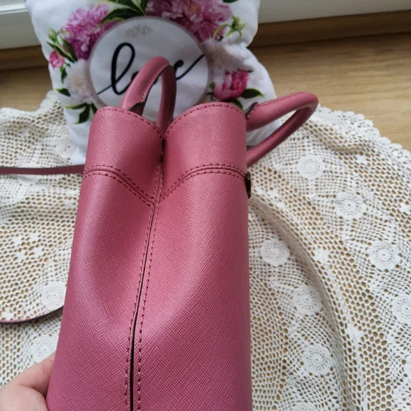 Michael Kors Hailee Saffiano Leather XS Satchel Crossbody Tulip